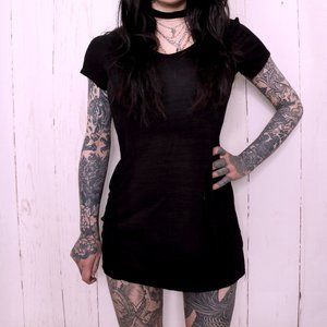 Guess Cutout Collar T-Shirt Dress